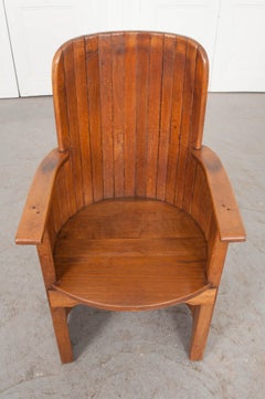 English 19th Century Oak Pub Chair