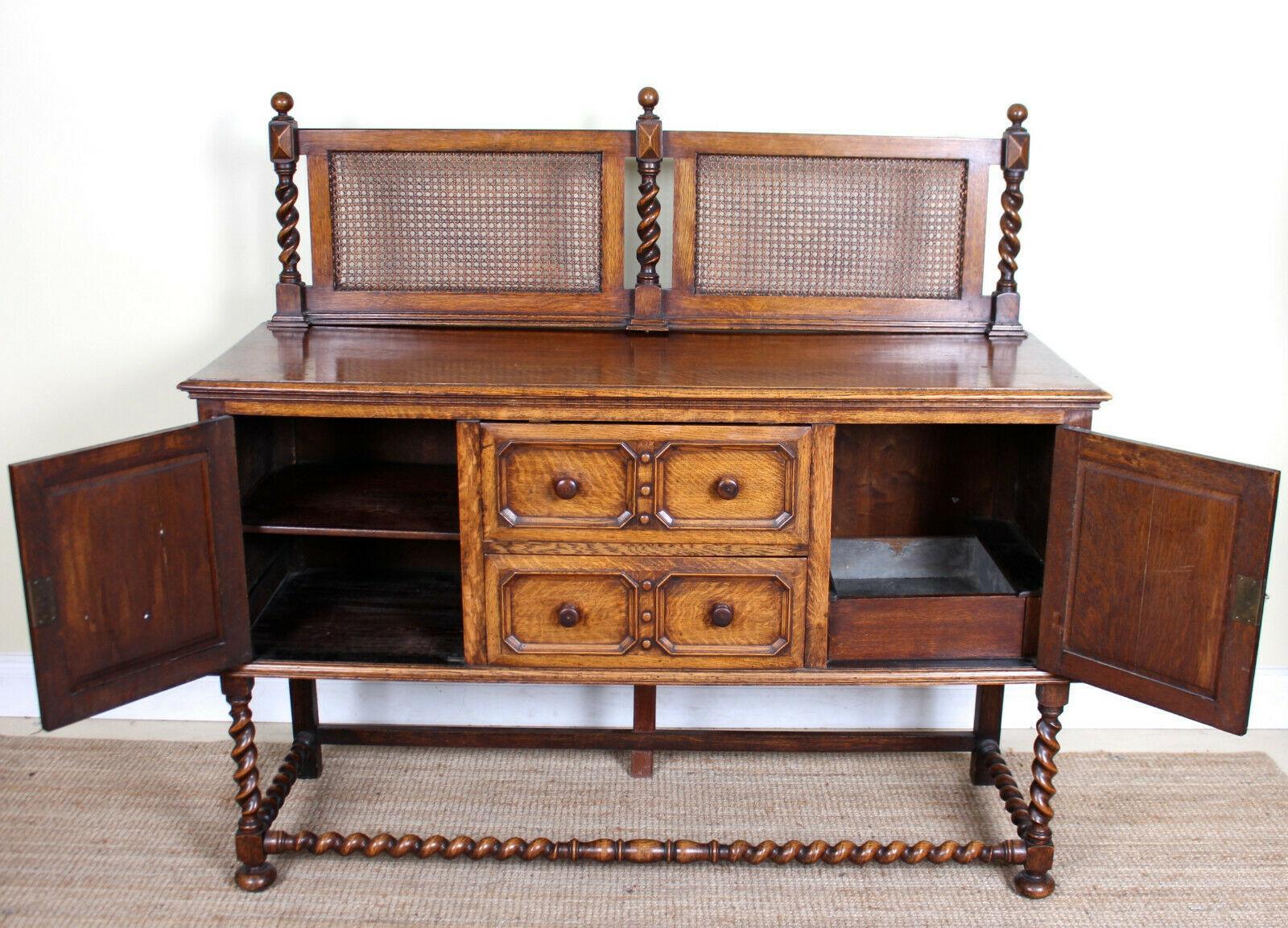 English 19th Century Oak Sideboard Fine Quality Credenza Arts & Crafts Country 2