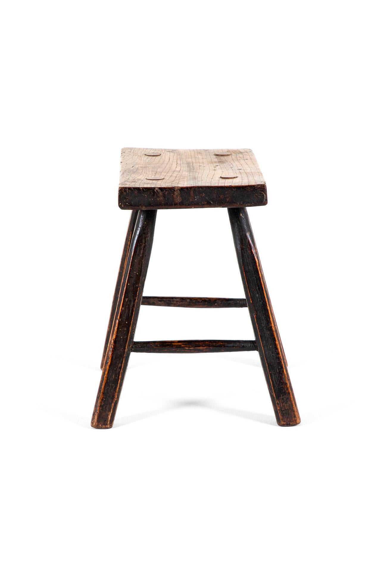 Englischer Eichenhocker des 19. Jahrhunderts (Britisch) im Angebot