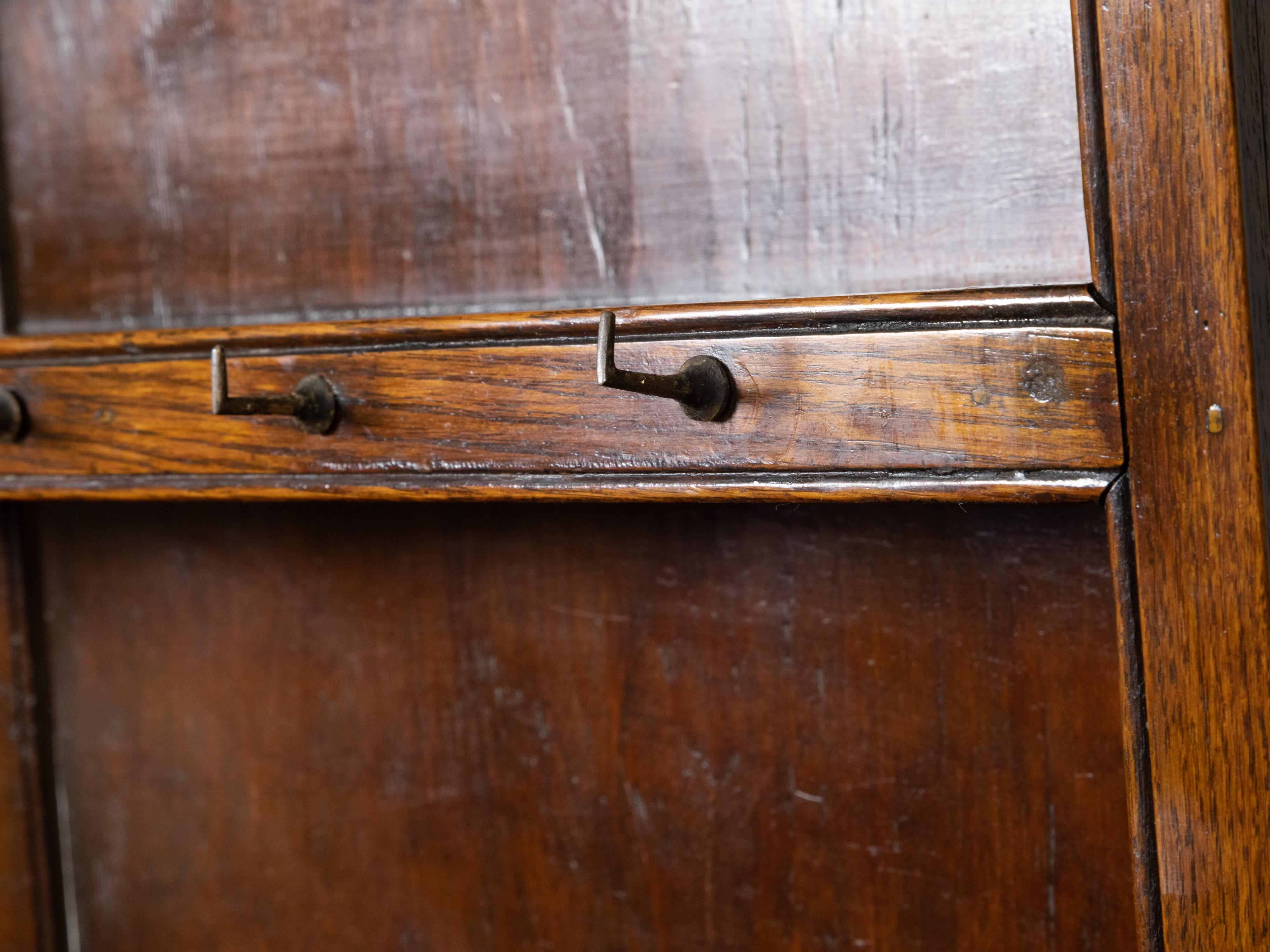 English 19th Century Oak Welsh Dresser with Open Shelves and Low Sideboard For Sale 5