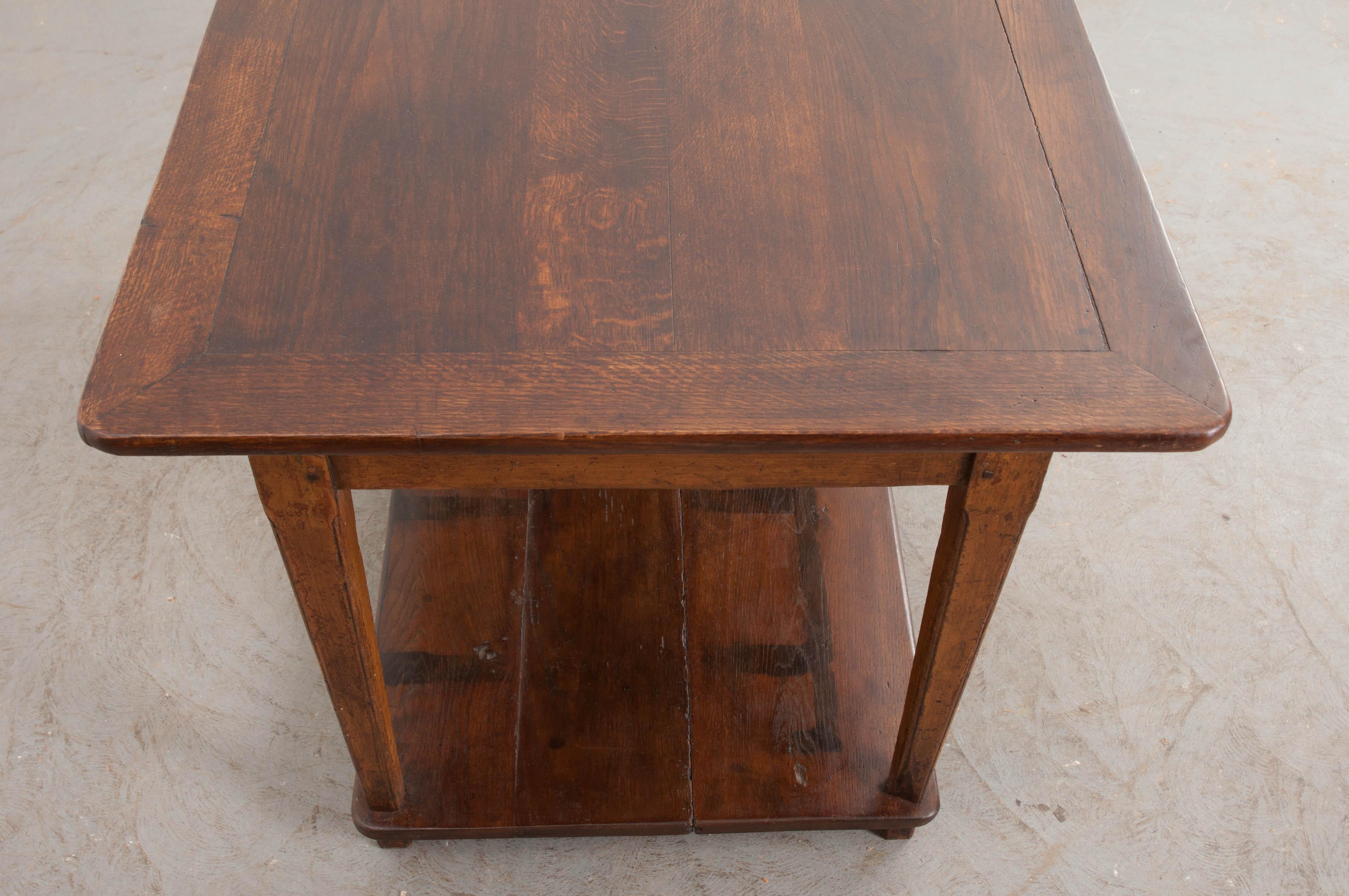 English 19th Century Oak Work Table In Good Condition In Baton Rouge, LA
