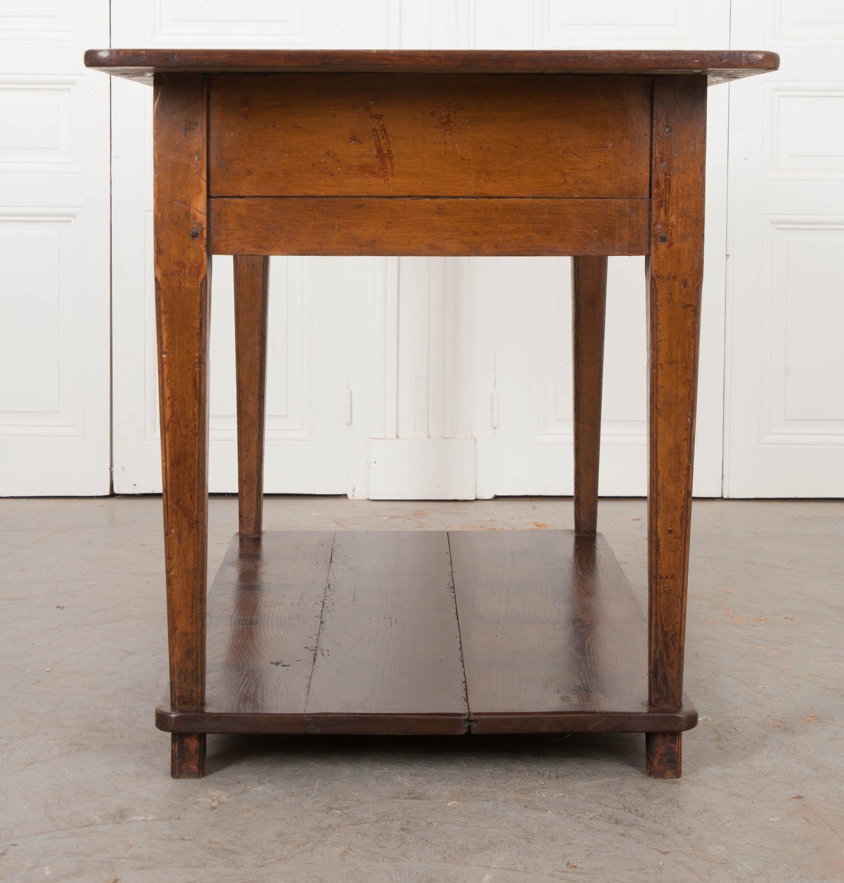 English 19th Century Oak Work Table 5