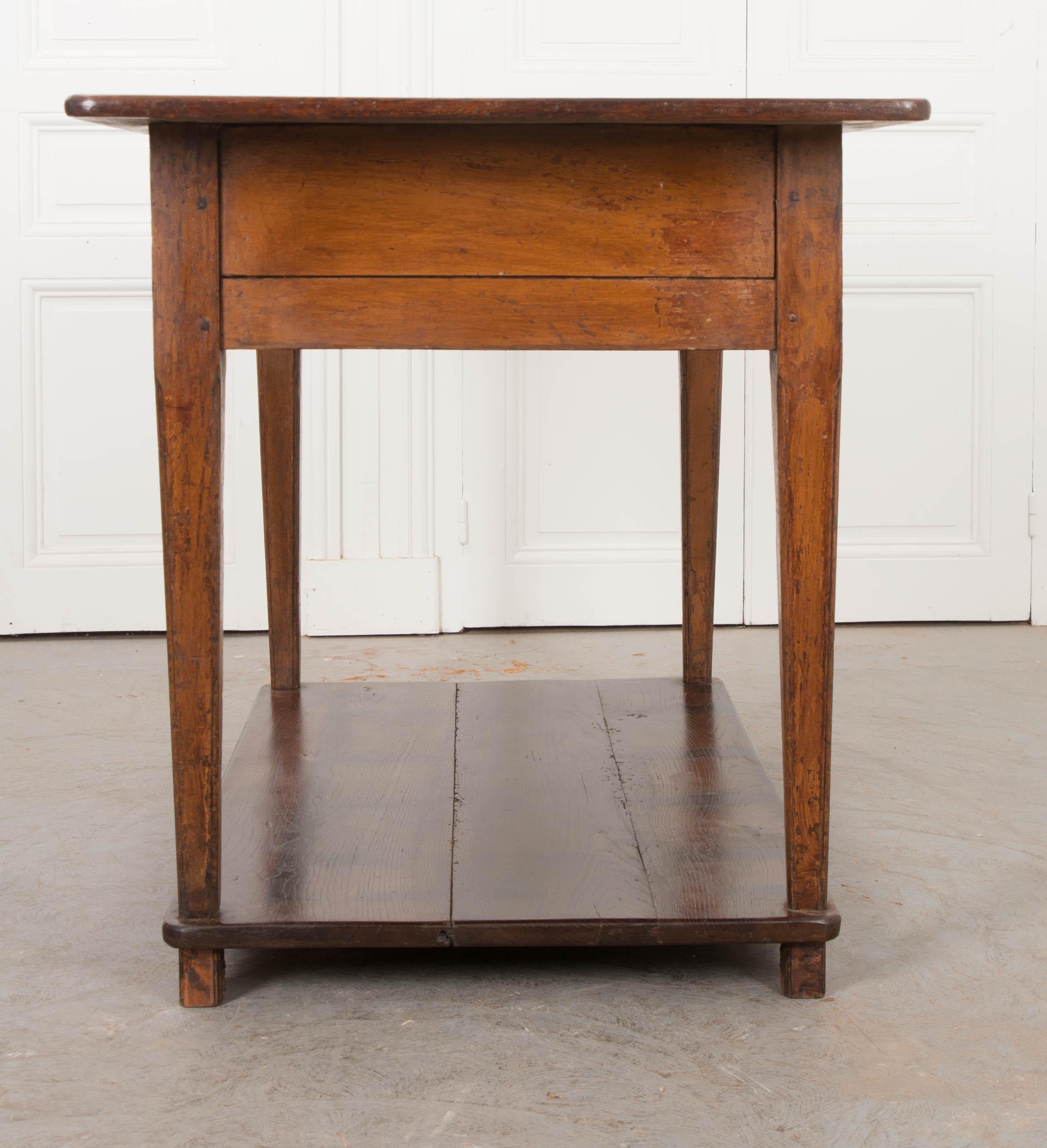 English 19th Century Oak Work Table 6