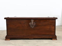 English 19th Century or Earlier Mahogany Blanket Chest