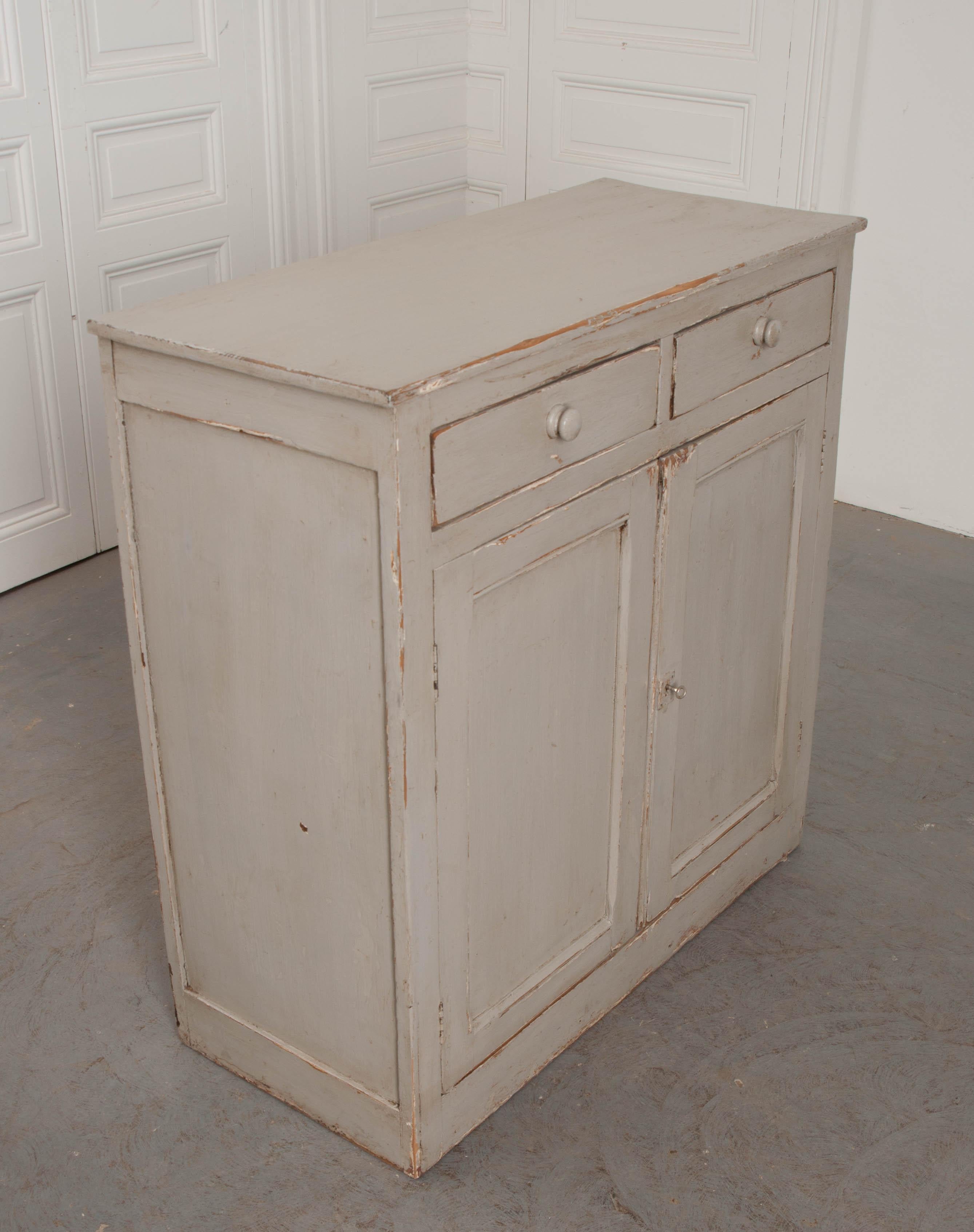 Country English 19th Century Painted Buffet