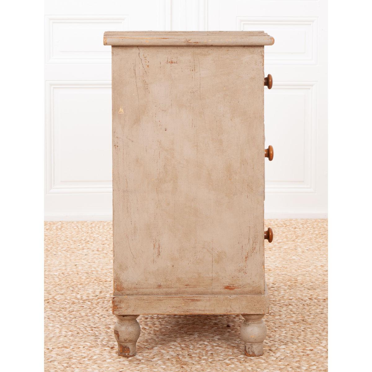 French English 19th Century Painted Chest