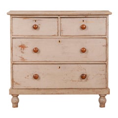 English 19th Century Painted Chest
