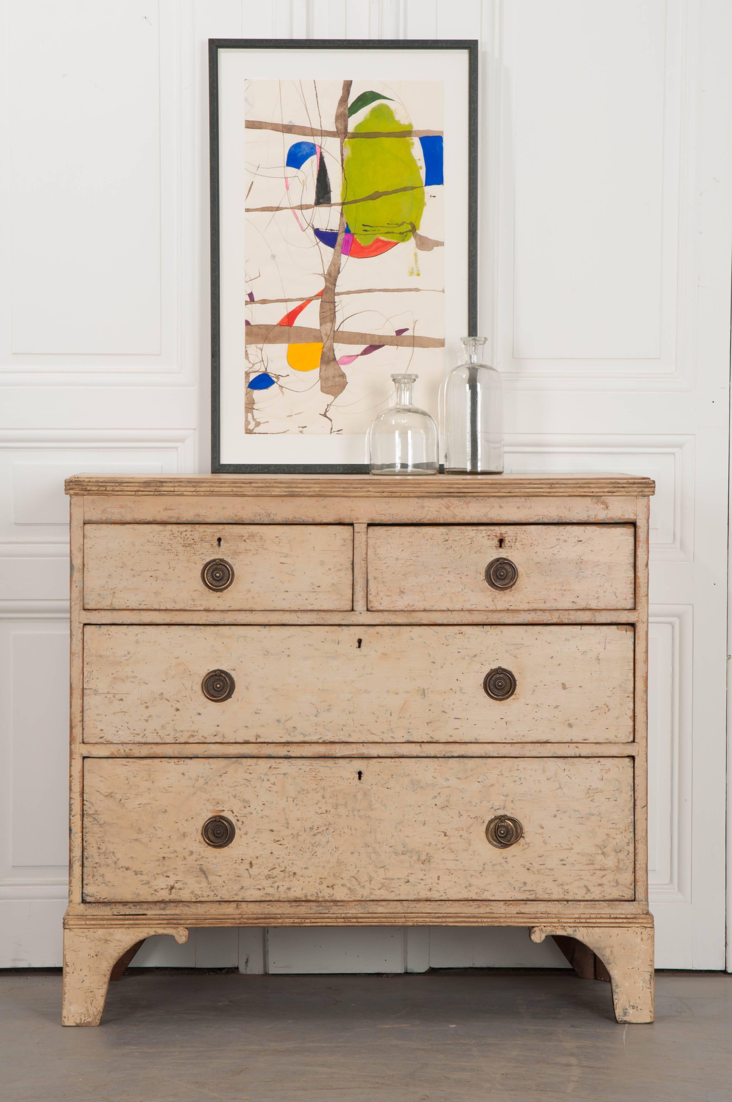 English 19th Century Painted Chest of Drawers 4