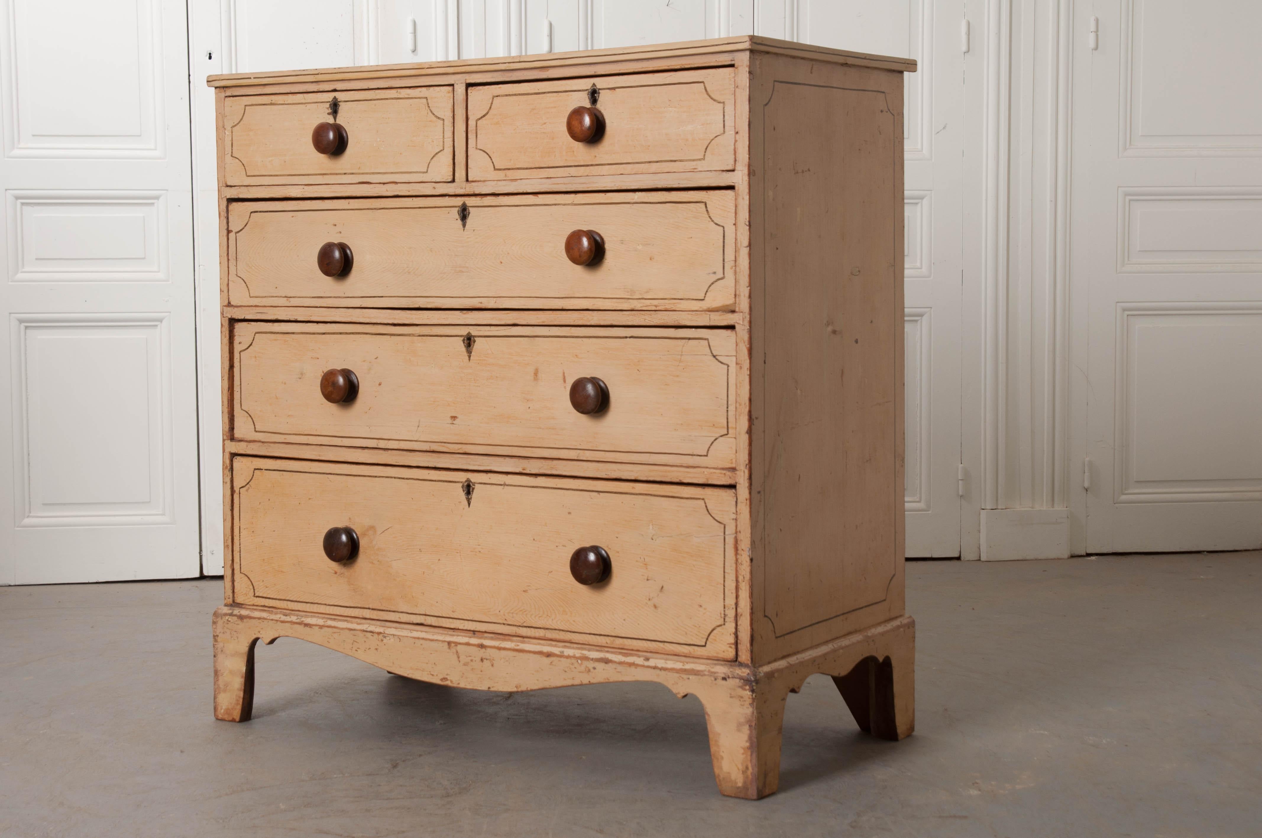 English 19th Century Painted Chest of Drawers 4