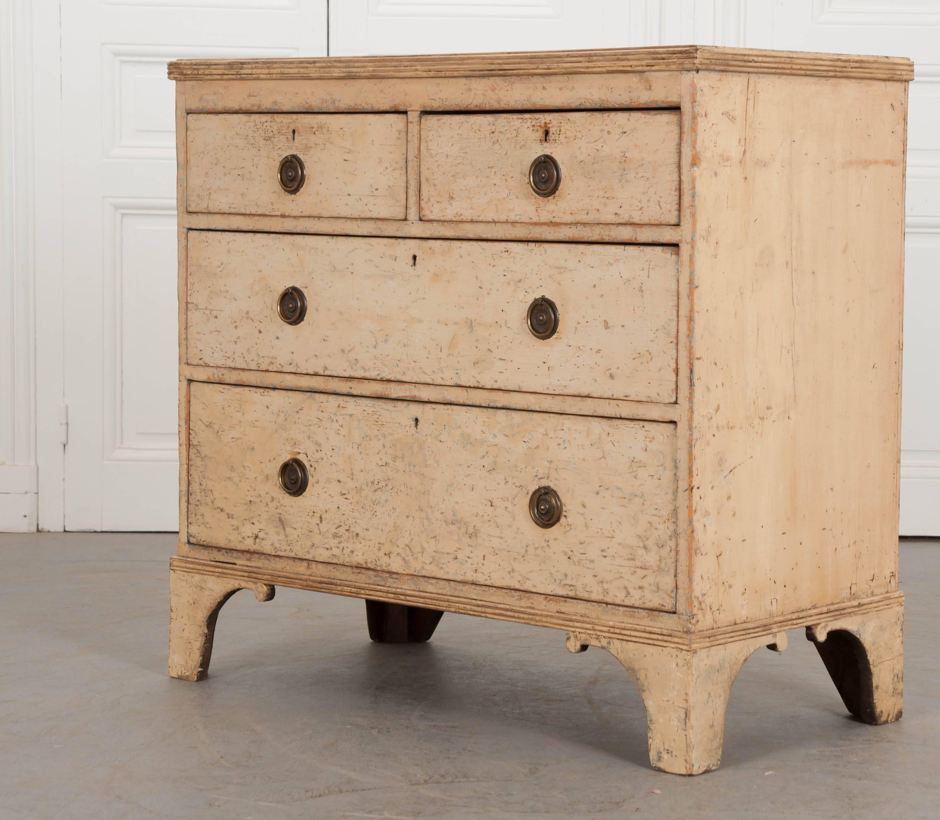 English 19th Century Painted Chest of Drawers 2