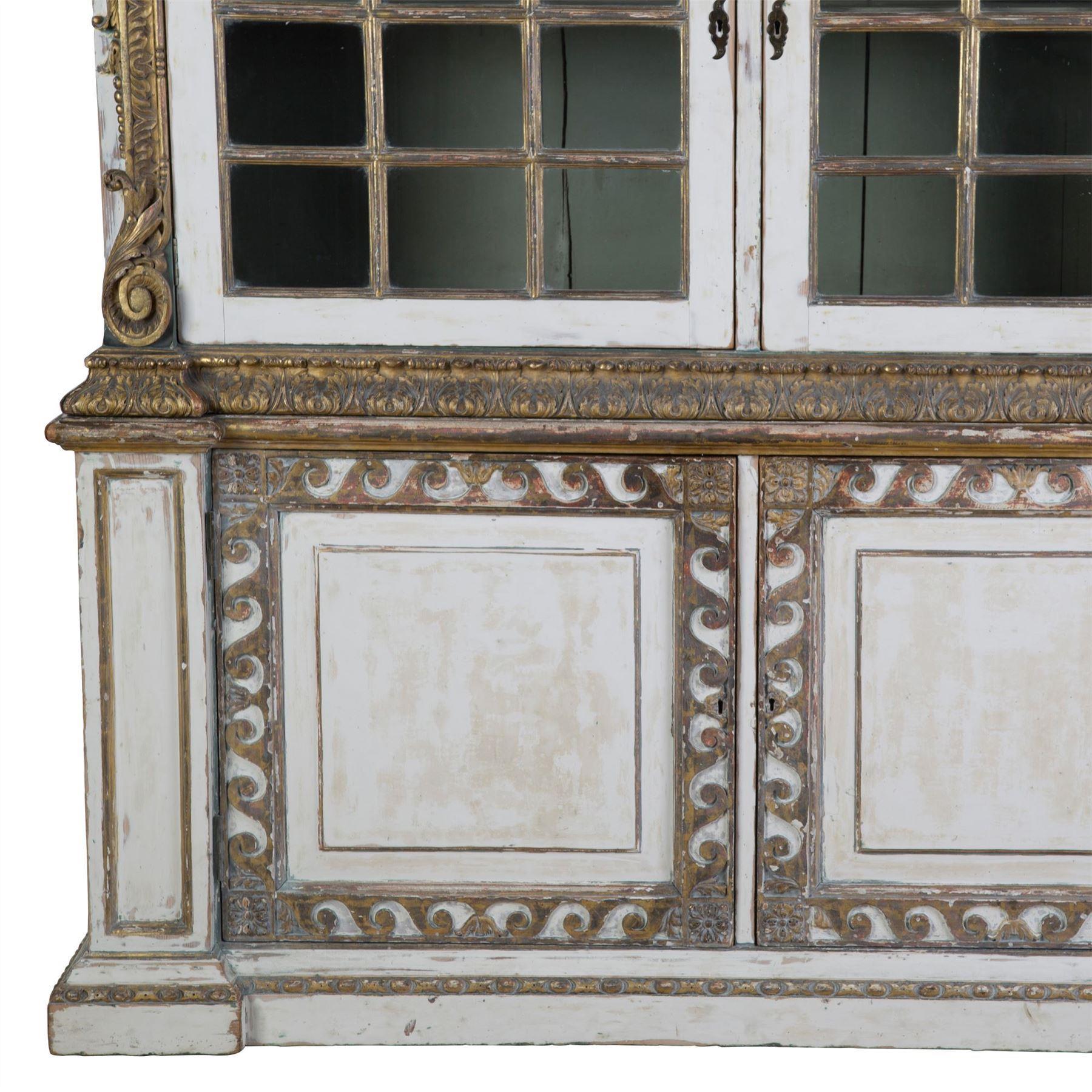 English 19th Century Painted Cupboard For Sale 1