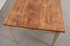 English 19th Century Painted Pine Farm Table