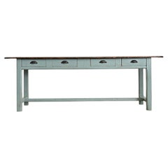 English 19th Century Painted Pine Four-drawer Server