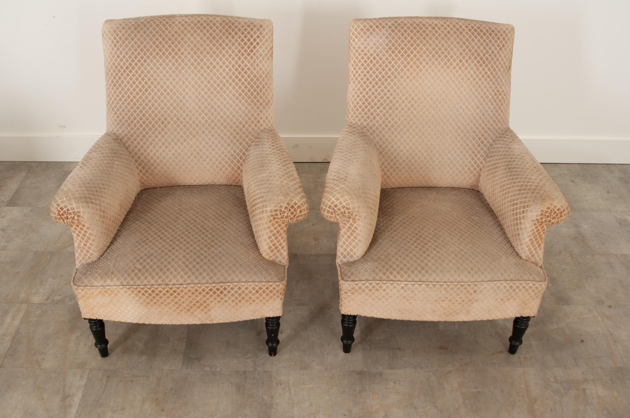 English 19th Century Pair of Armchairs In Good Condition In Baton Rouge, LA