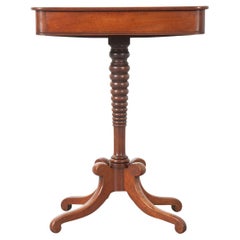 English 19th Century Pedestal Mahogany Table