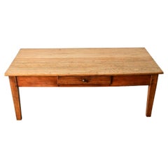 English 19th Century Pine & Beech Low Table
