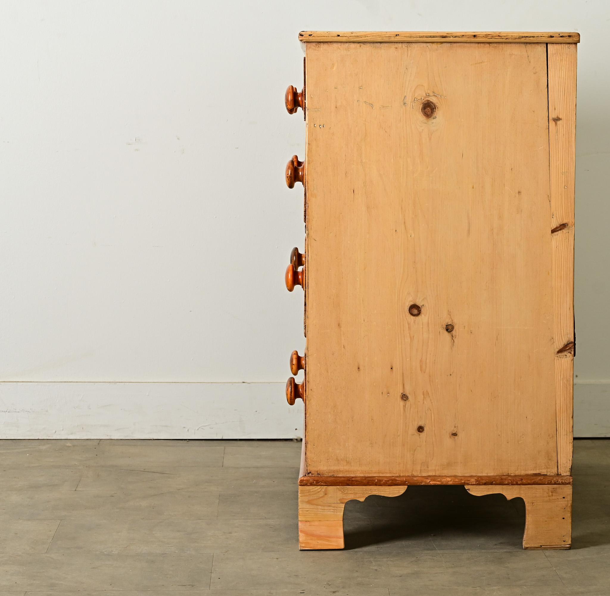 English 19th Century Pine Chest of Drawers 7