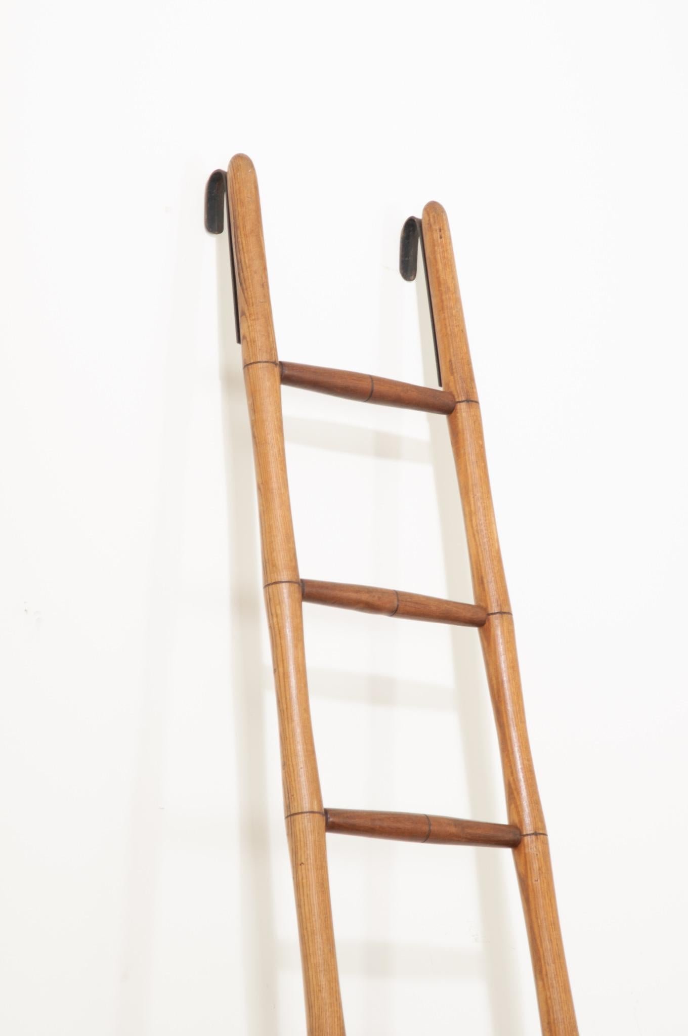 Metal English 19th Century Pine Kitchen Ladder