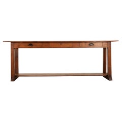 English 19th Century Pine & Oak Console