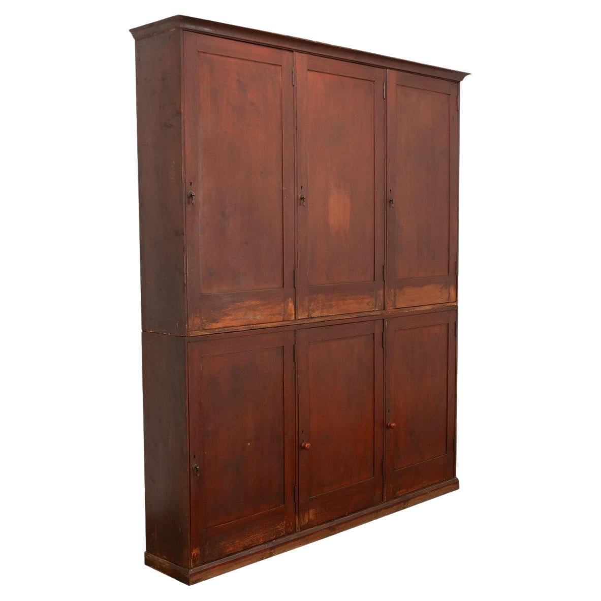 English 19th Century Pine Painted Butler's Pantry For Sale