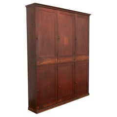 Antique English 19th Century Pine Painted Butler's Pantry