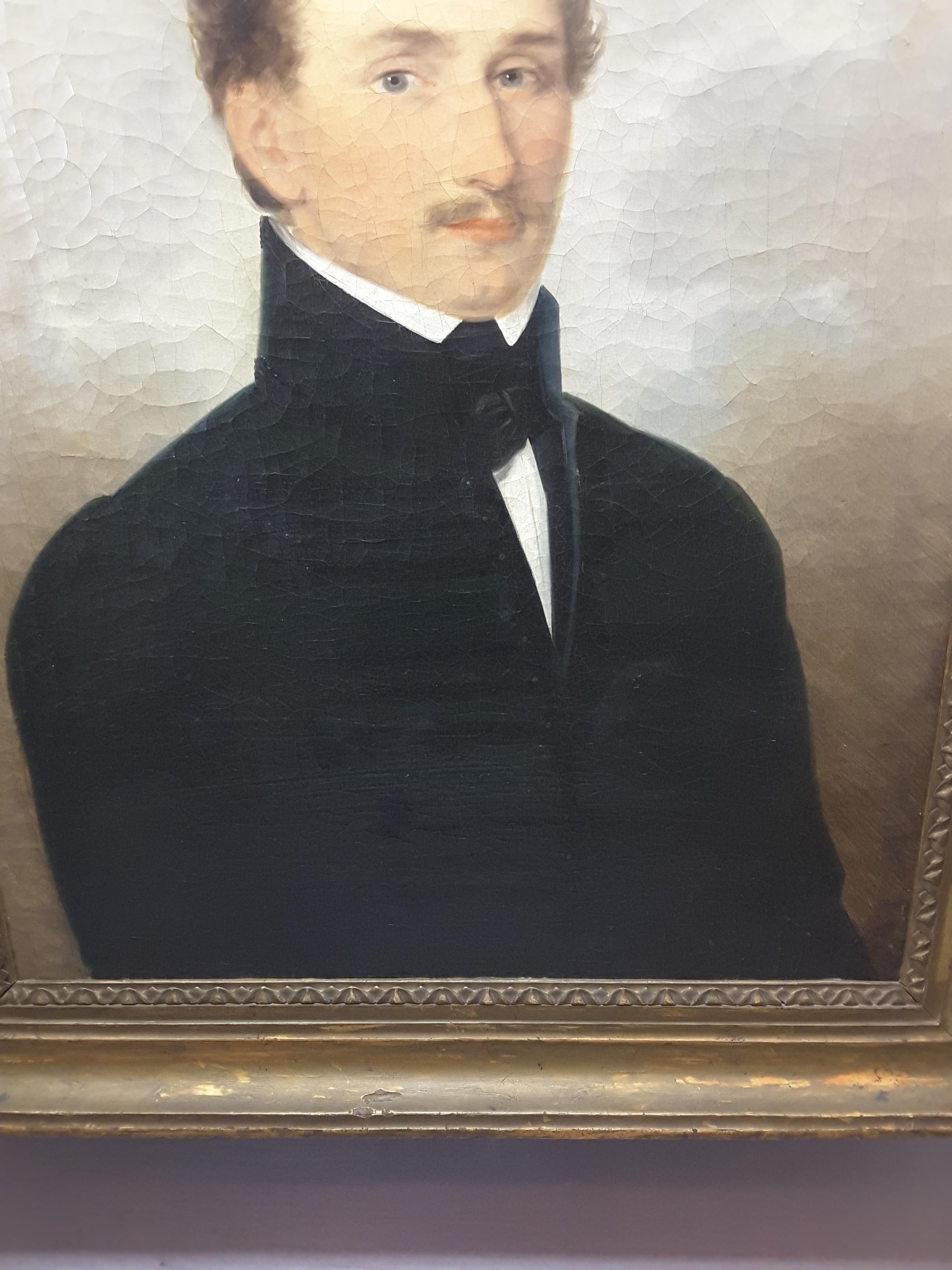 Englisches Porträt eines Gentleman aus dem 19. Jahrhundert (Viktorianisch) im Angebot