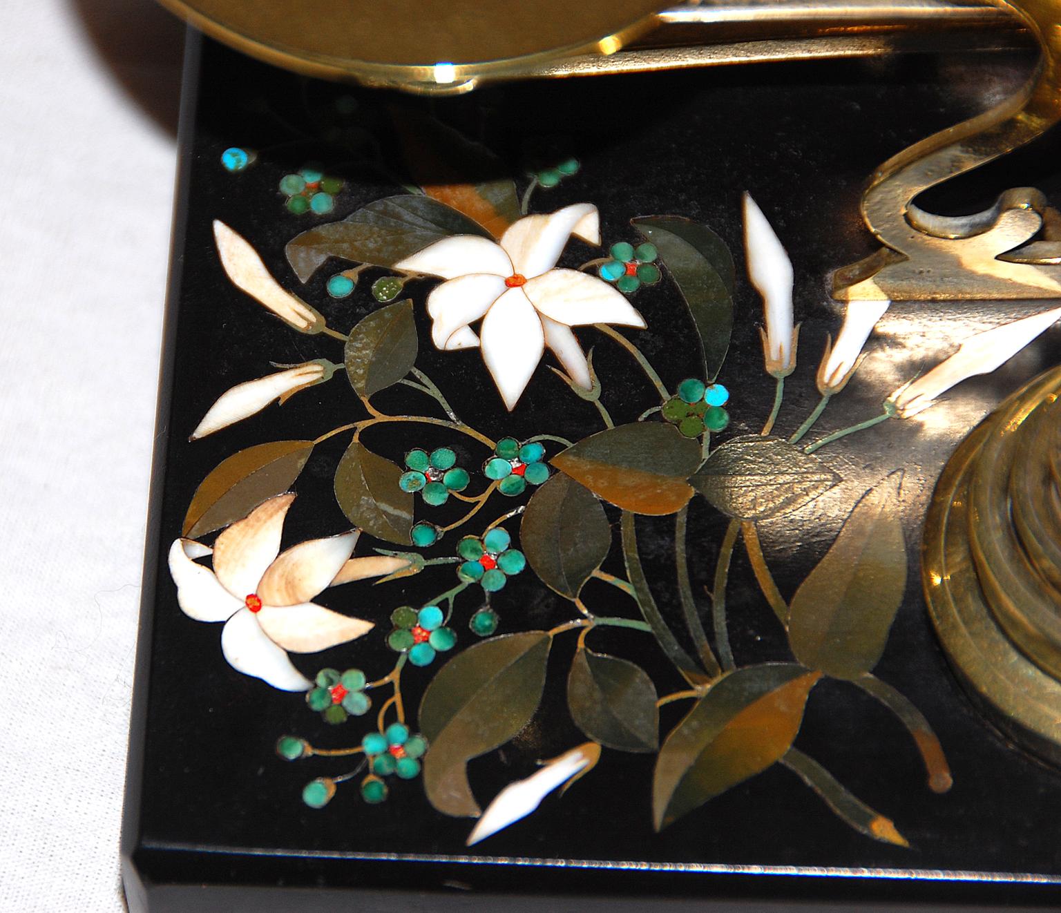 English 19th Century Postal Scale in Pietre Dure and Brass by S. Mordan, London For Sale 1