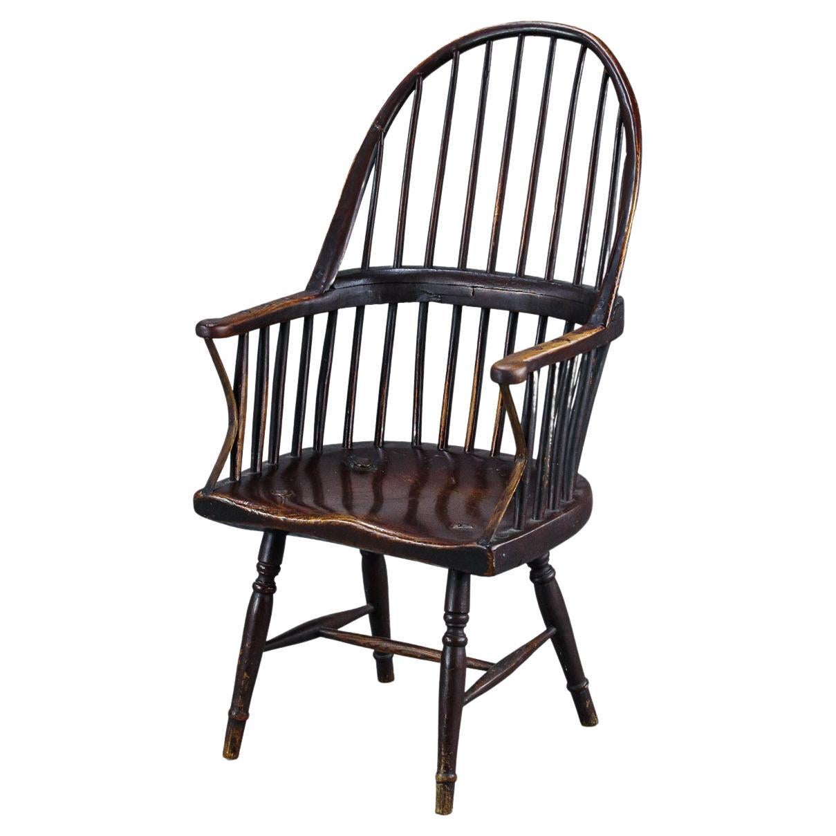 English 19th Century Hoop Back Windsor Chair