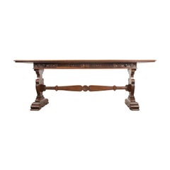English 19th Century Regency Classicism Library Table