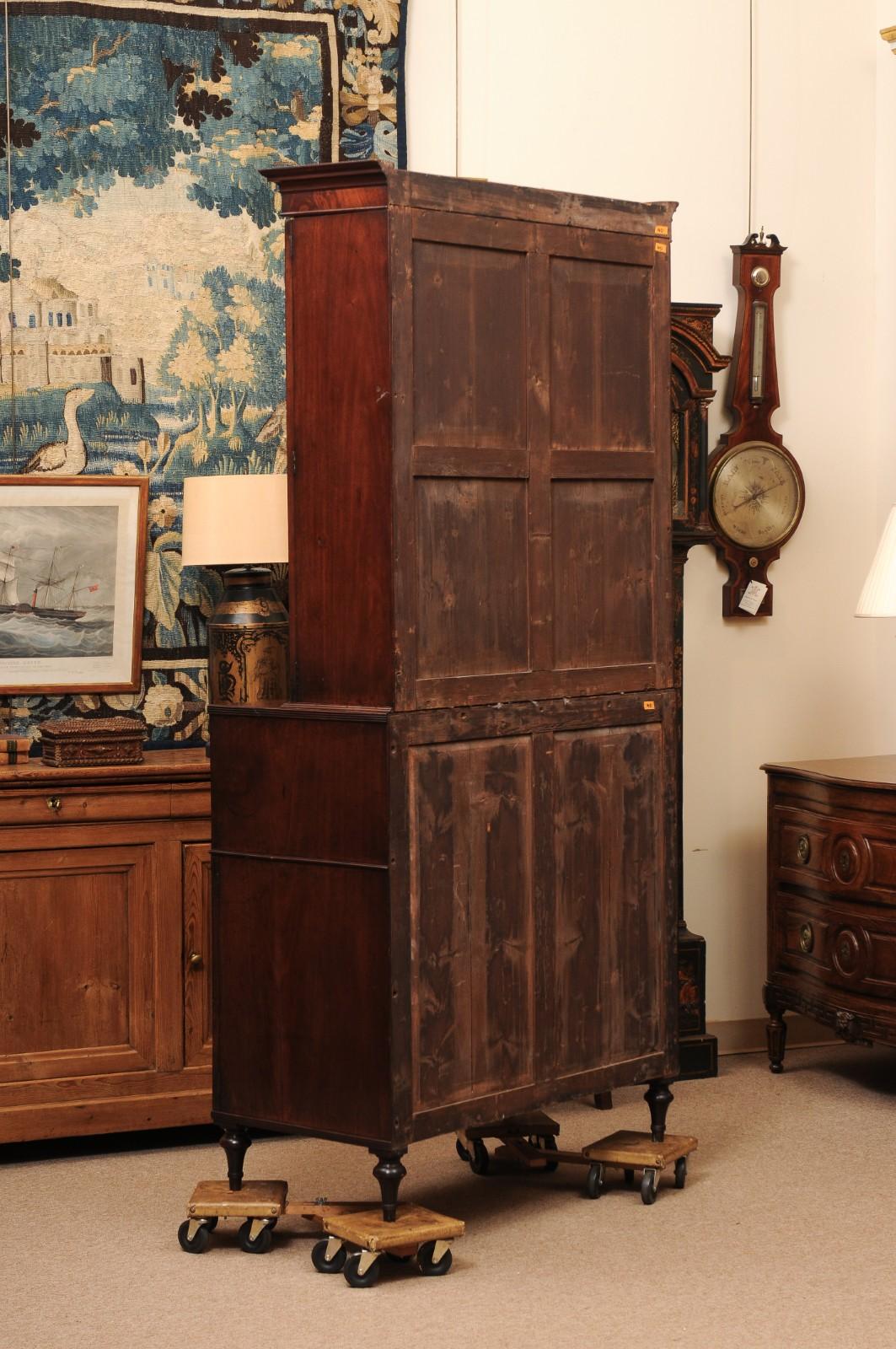 Segretaria Regency inglese del XIX secolo in mogano figurato in vendita 4