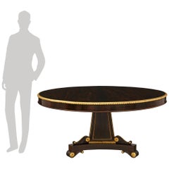Tavolino da salotto inglese del XIX secolo, in stile Regency, in palissandro e legno dorato