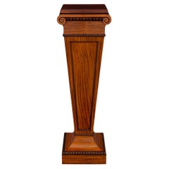 English 19th Century Regency Style Satinwood Pedestal Column