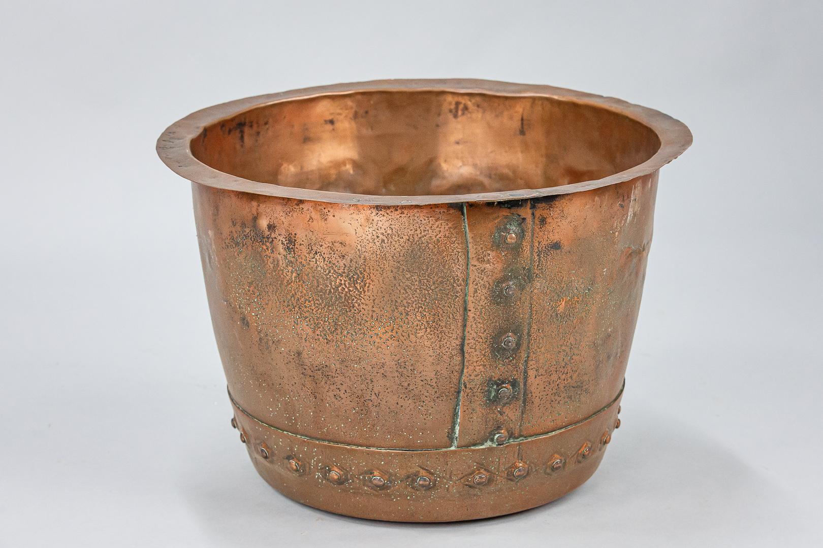 English 19th Century Rivetted Copper In Fair Condition In Pease pottage, West Sussex