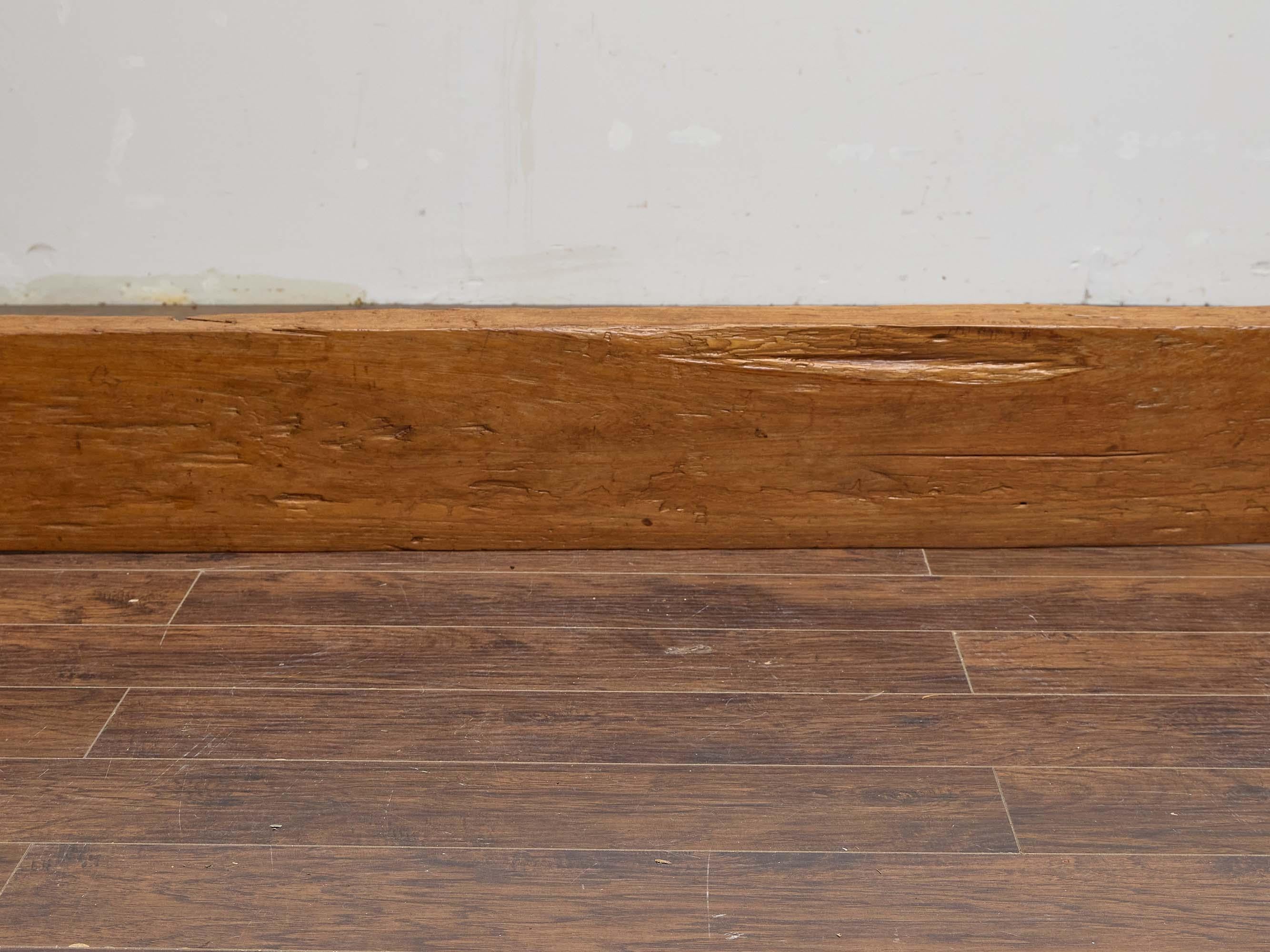 English 19th Century Rustic Elm Bench with Branch-Form Legs For Sale 7