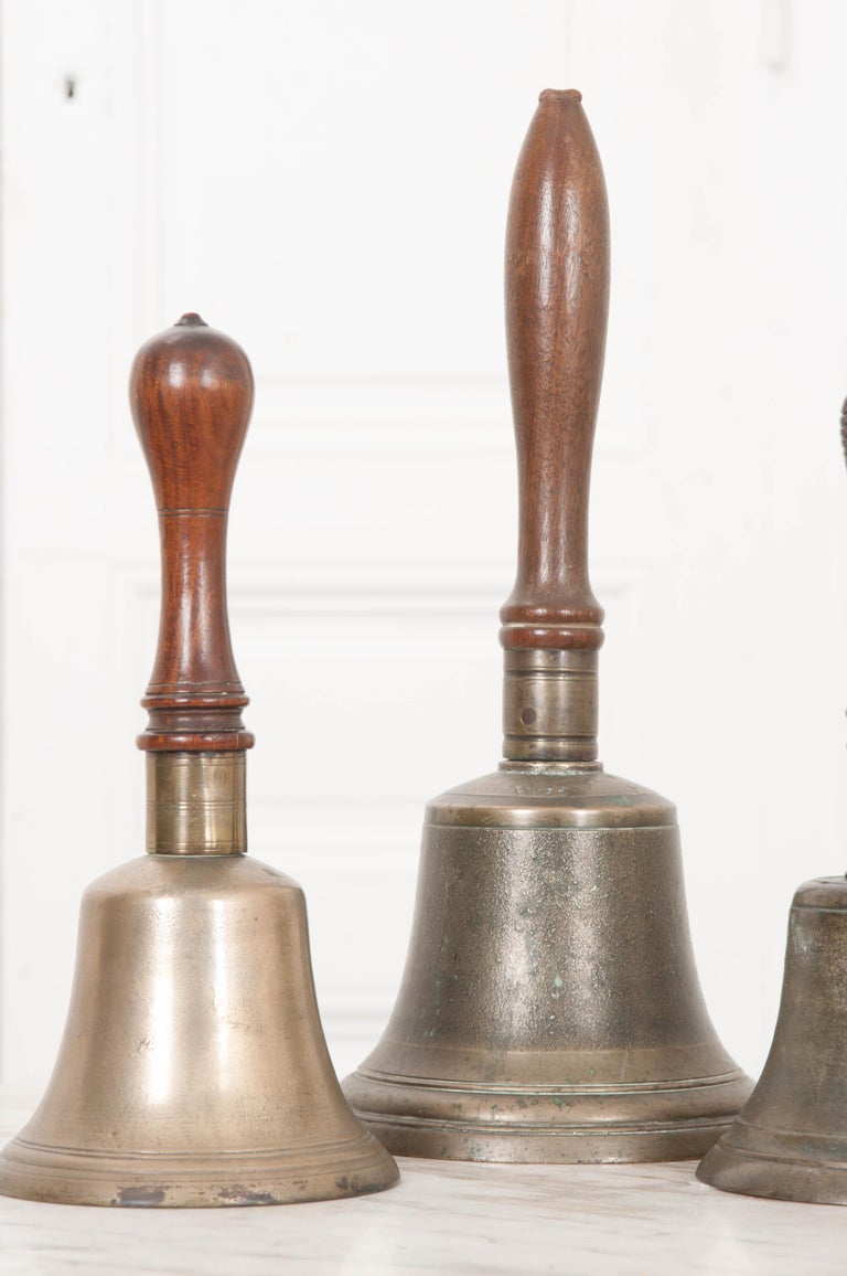 English 19th Century Schoolhouse Handbells For Sale at 1stDibs