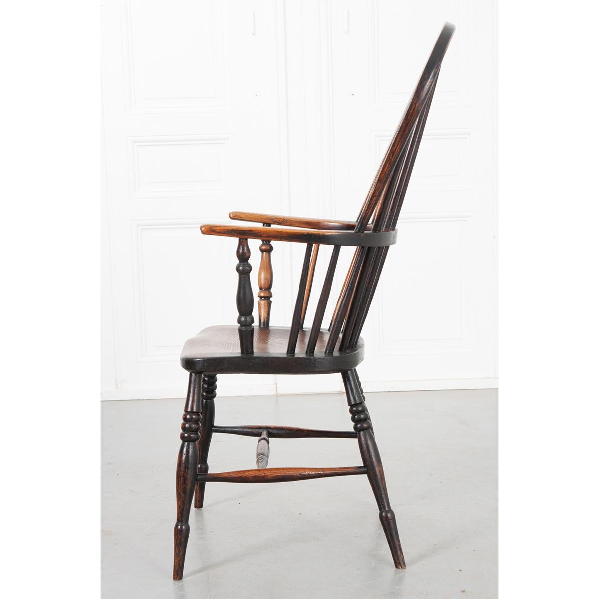 English 19th Century Set of 8 Oak Windsor Chairs For Sale 13