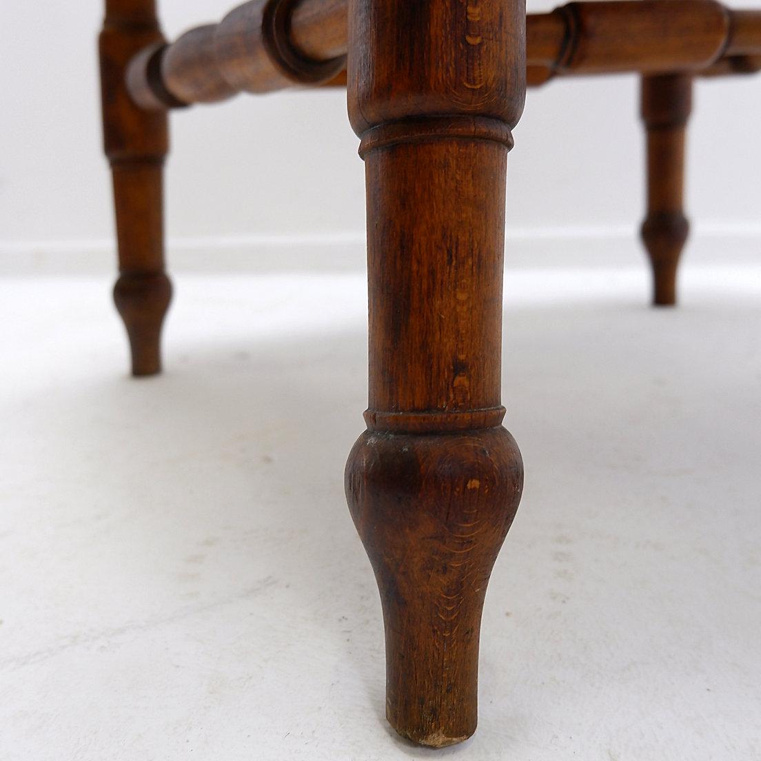 English 19th Century Smokers Bow Chair - Elm Wood For Sale 3