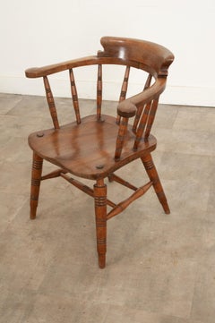 English 19th Century Smokers Bow Chair