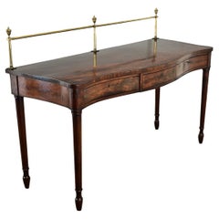 Antique English 19th Century Solid Mahogany Server