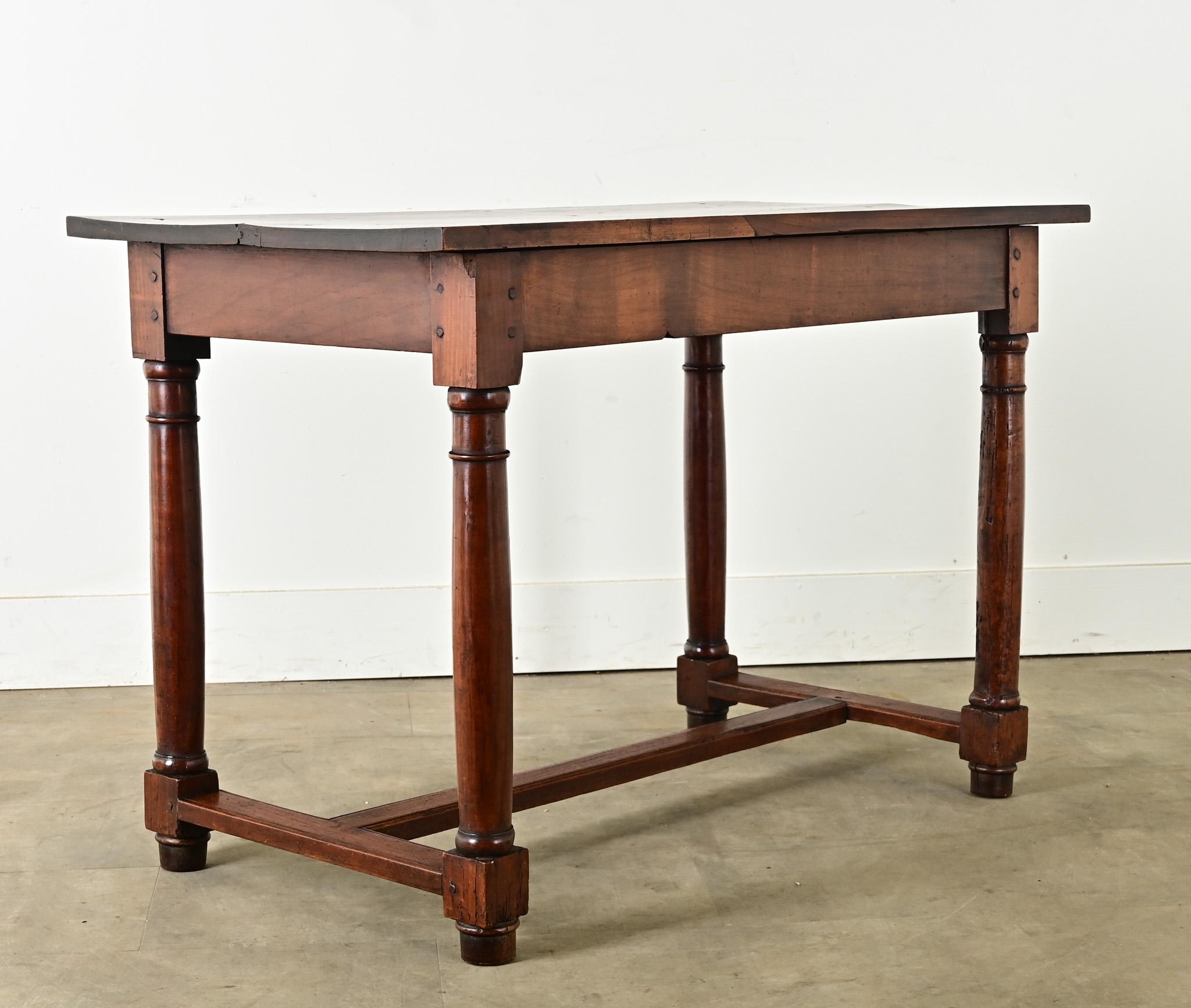 Ottone Scrivania inglese del XIX secolo in Oak massiccio in vendita