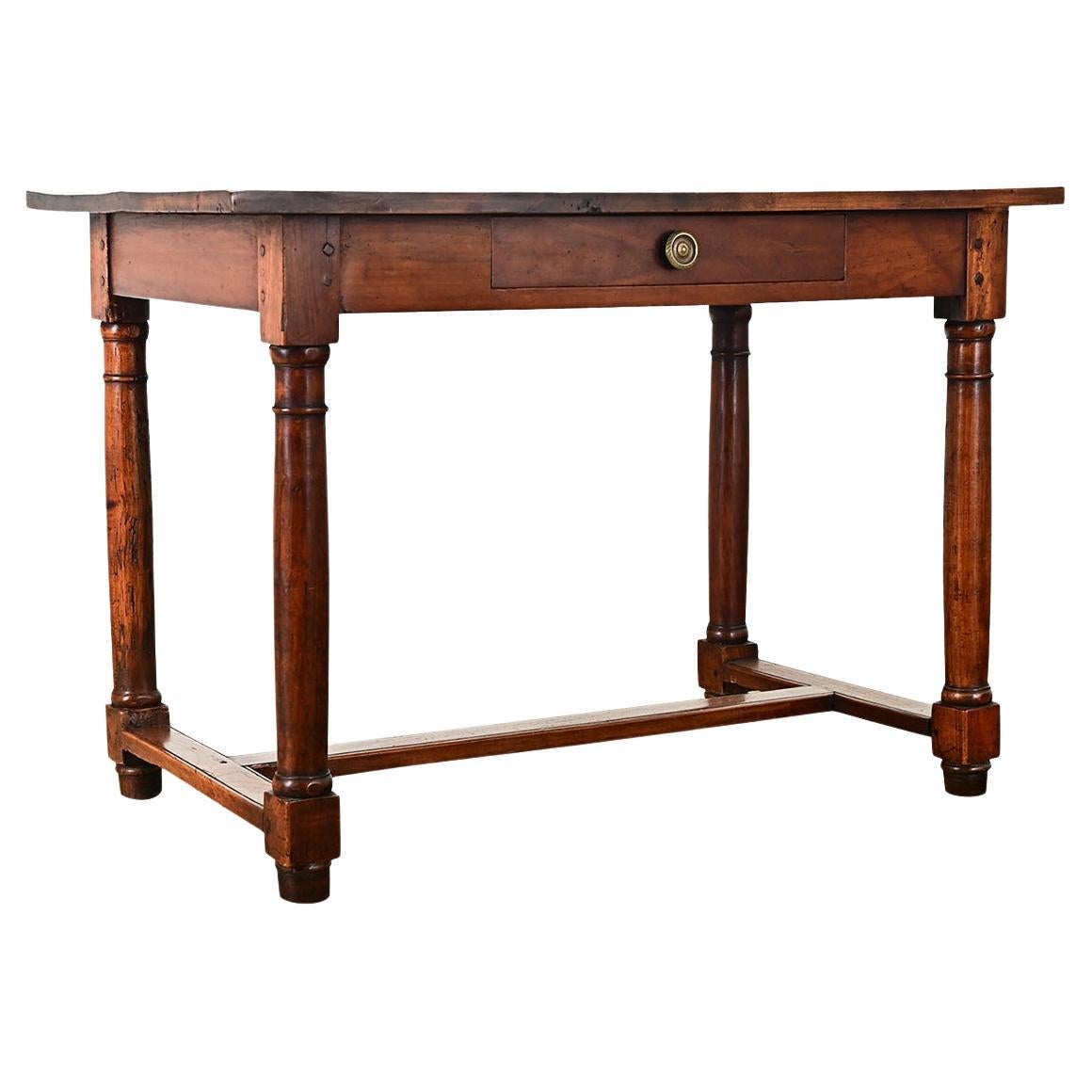 English 19th Century Solid Oak Desk
