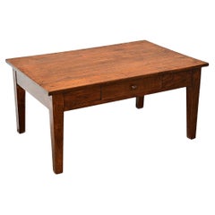 Used English 19th Century Solid Oak Low Table