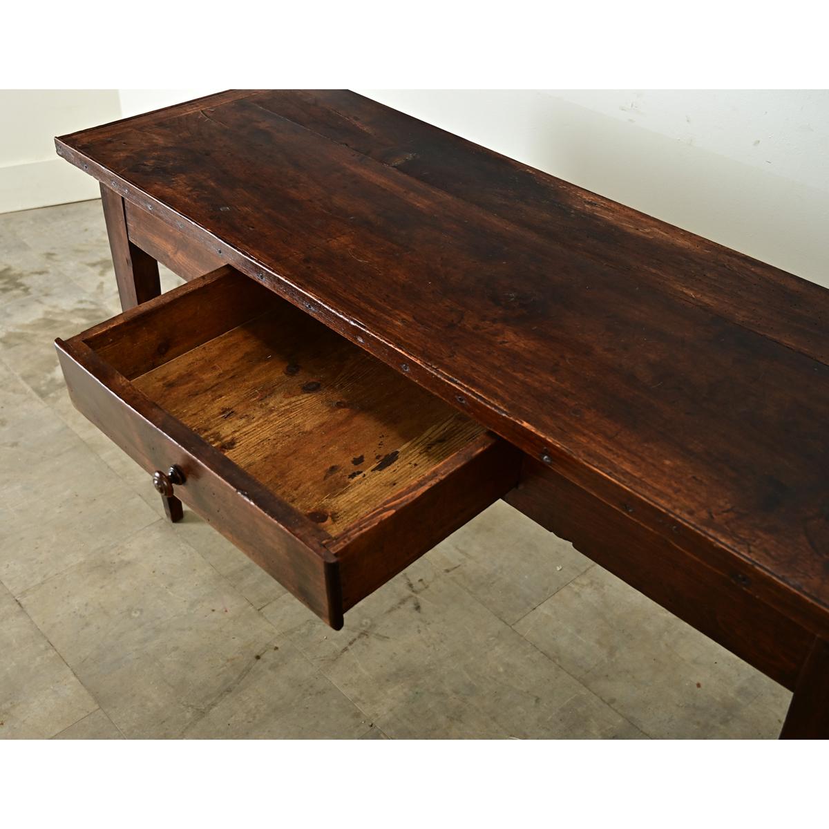 English 19th Century Solid Oak Server 2
