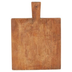 Tabla de cortar de madera maciza inglesa del siglo XIX