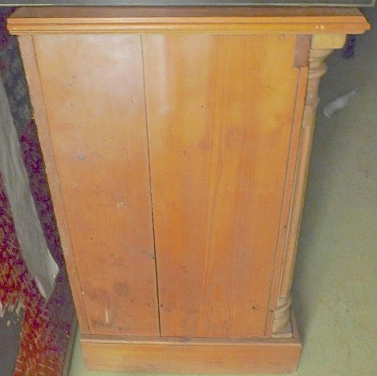 English 19th Century Stained Buffet with Two Solid Doors and One Shelf For Sale 8