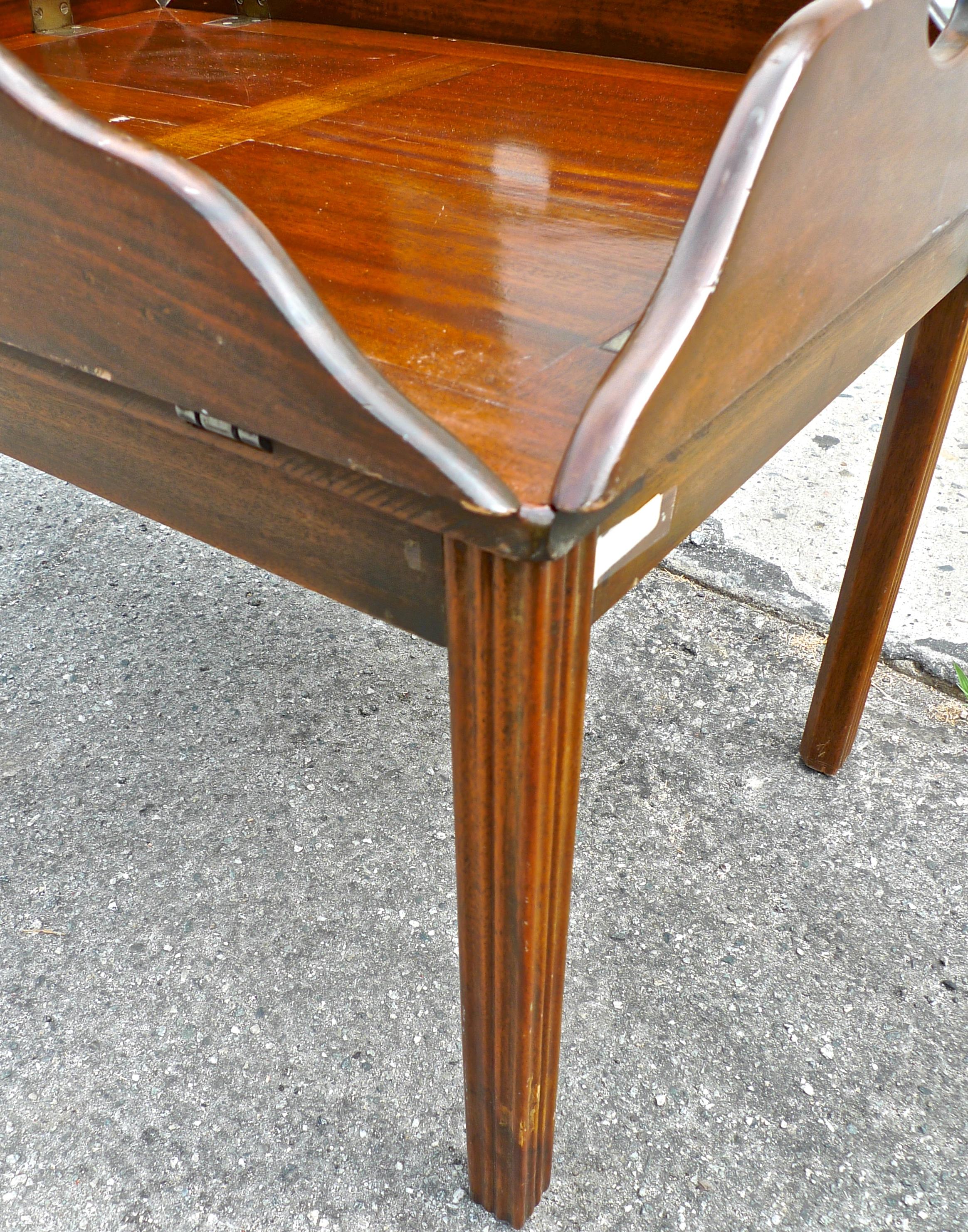 English 19th Century Stained Walnut Butler's Tray Table 4