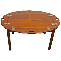 English 19th Century Stained Walnut Butler
s Tray Table English 19th Century Stained Walnut Butler
s Tray Table