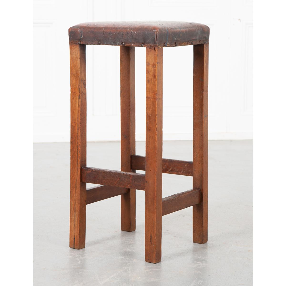 English 19th Century Tall Stool In Good Condition In Baton Rouge, LA