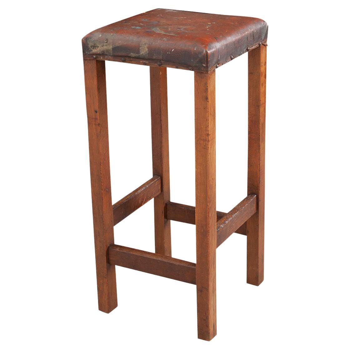 English 19th Century Tall Stool