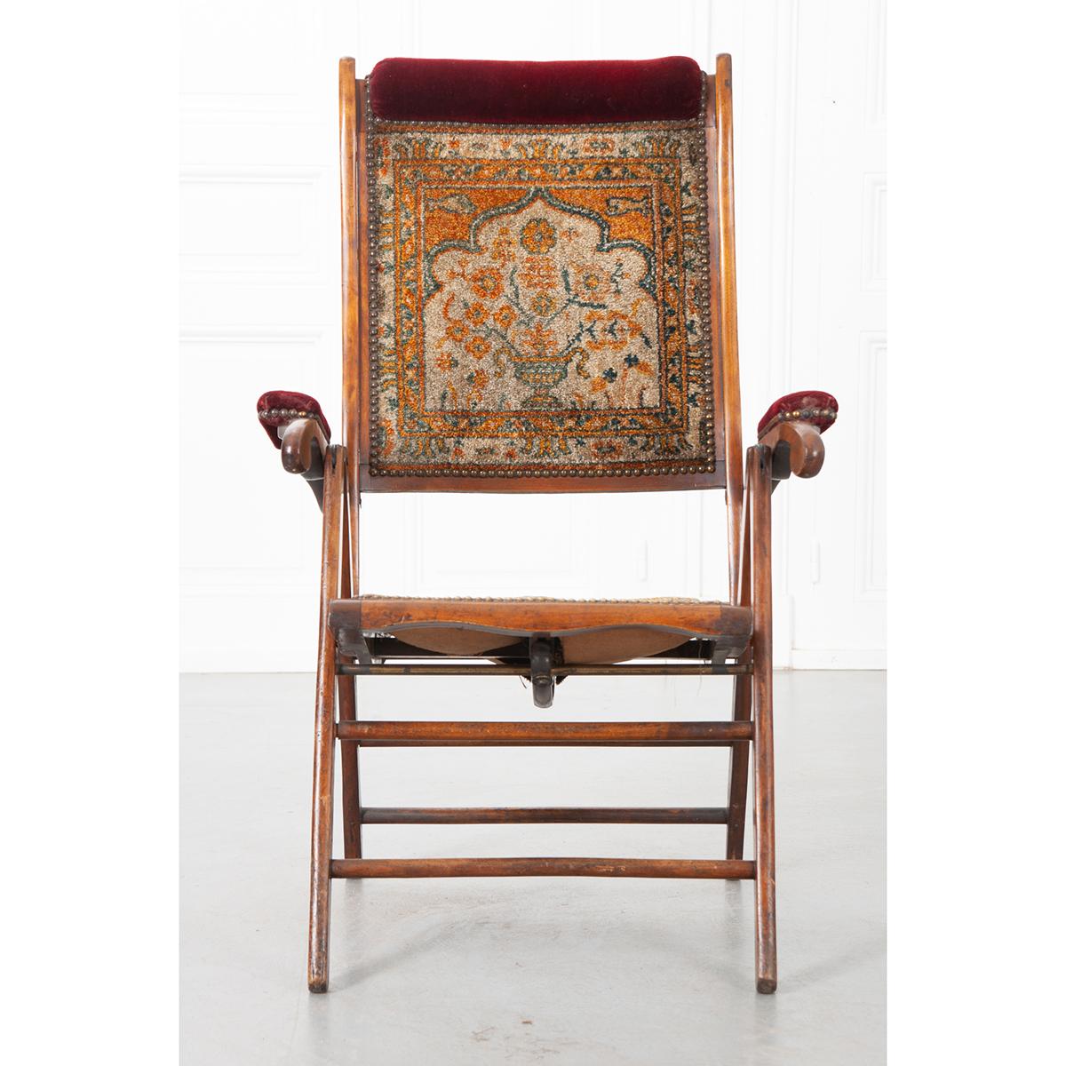 Other English 19th Century Tapestry Recliner